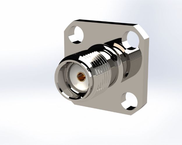 Picture of SMA Female Straight 4-Hole, Field Replaceable Air Section Design (.036)