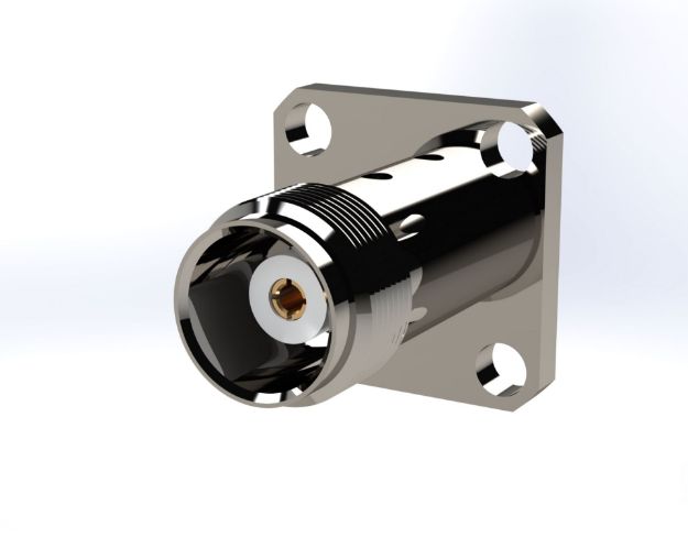 TNC Female Straight 4-Hole, Field Replaceable (.018), 9080-6CCSF
