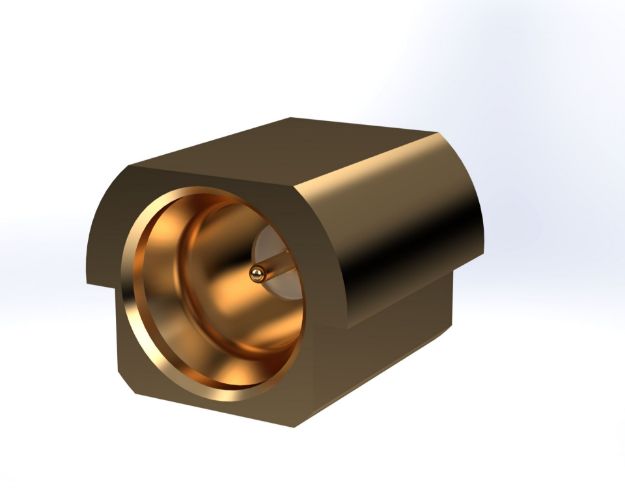 Picture of SSMP Male Straight PCB Edge, Straight Termination, Smooth Bore