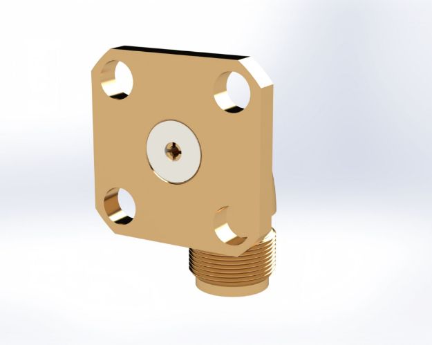 SMA Female Radius Right Angle to Field Replaceable (.02)0" PIN, 5530-2CCSF