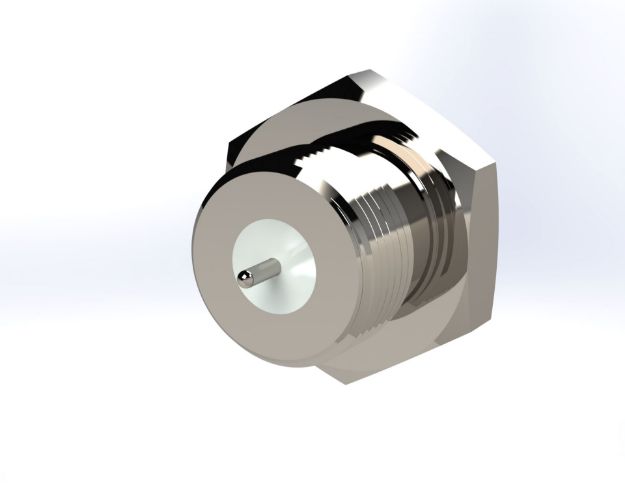SMP Male Straight Thread-in, Straight Termination, Hermetic, Full Detent, P683-1CC