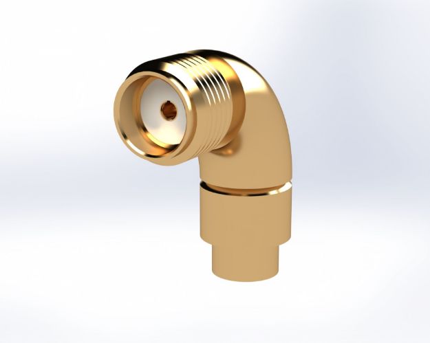 Picture of SMA Female  RADIUS Right Angle TO Ø.085 Semi-Rigid CA