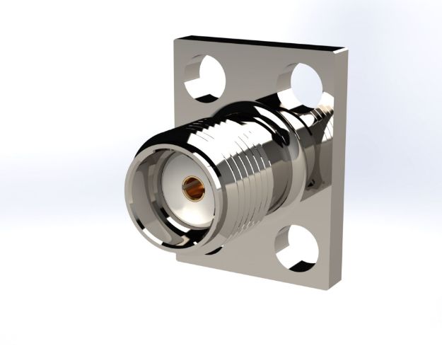 Picture of SMA Female Straight 4-HOLE, Field Replaceable (.036)