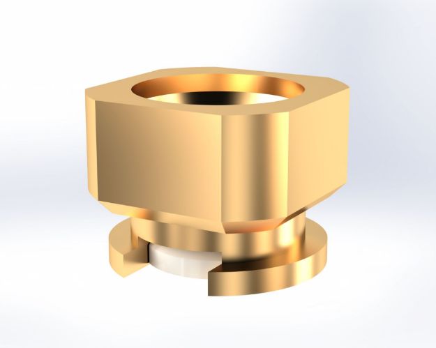 WMP Male PCB Surface Mount Connector, Straight Nail-Head Contact