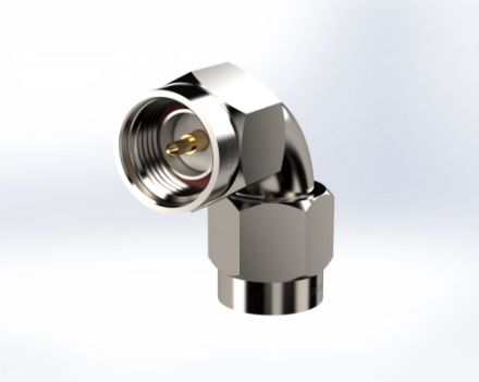 Radius Right Angle SMA Male to SMA Male Connector, 5065SF Radius Right Angle SMA Male to SMA Male Connector, 5065SF