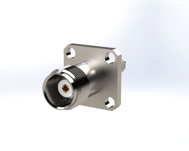 Picture of TNC Female Straight 4-Hole Flange Panel Mount
