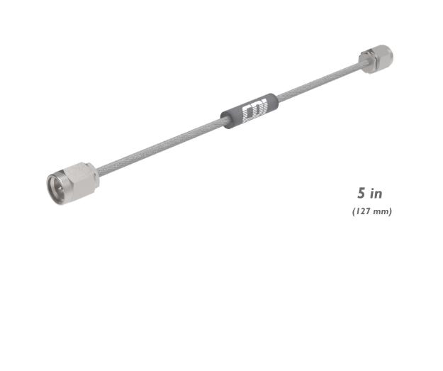 SMA Male to SMA Male Cable Assembly, Semi Flex 0.086", 5", 136366005205