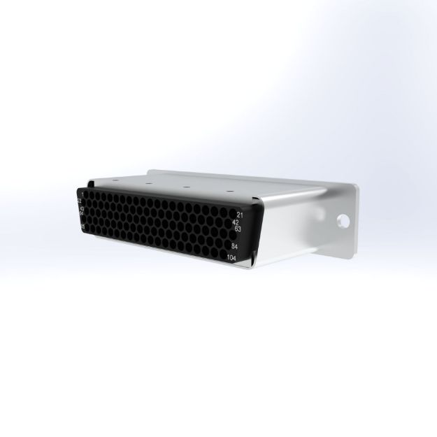 Picture of 24308 104 Pi Filter Connector (Receptacle), Stainless Steel Crimp 104 Stainless Steel