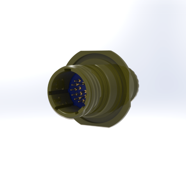 Connector, 38999III/24, 13-35 PIN/CRIMP, PI FILTER "N" PLZN