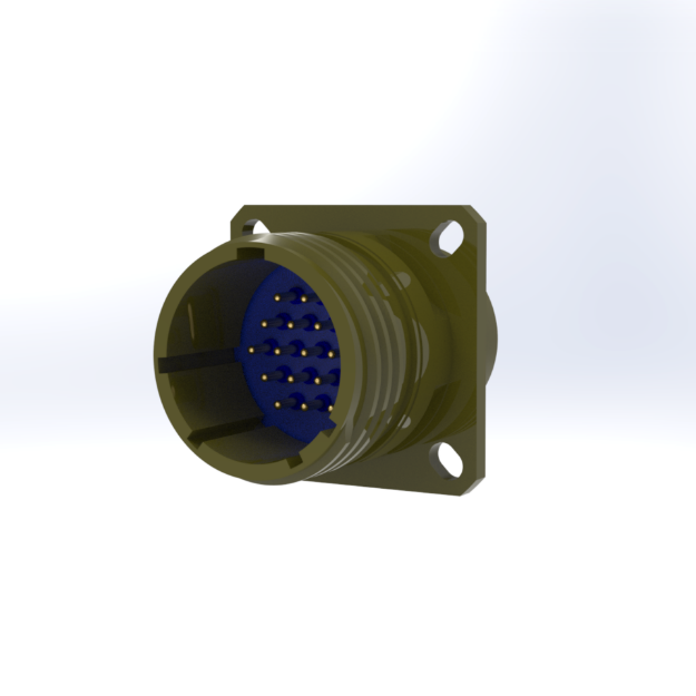 Connector, 38999/20 15-19 PIN/PC PI-FILTER "N" PLZN