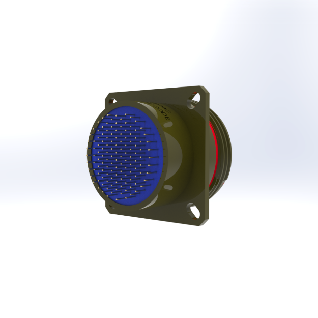Connector, 38999/20 25-35 PIN/PC PI-FILTER "C" PLZN