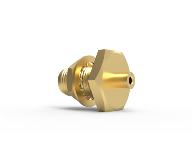 SMA  Female Bulkhead Straight Connector for .047 Seme Rigid Cable, 5289-5CC