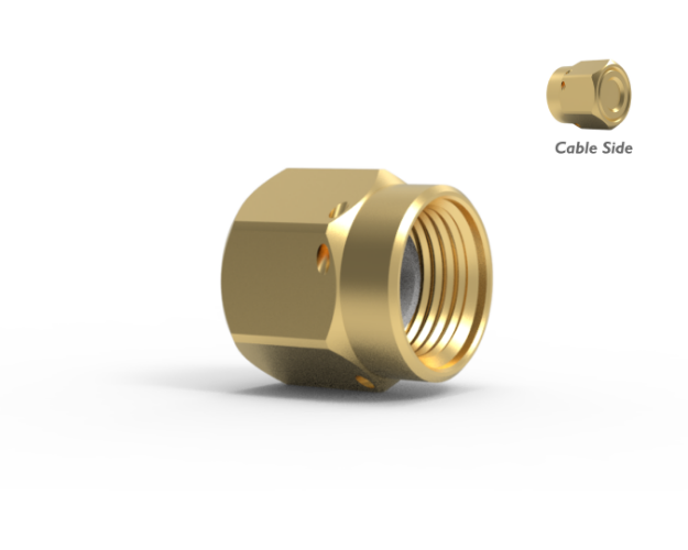 SMA Male Straight Connector to .141 Semi Rigid Cable, 5319
