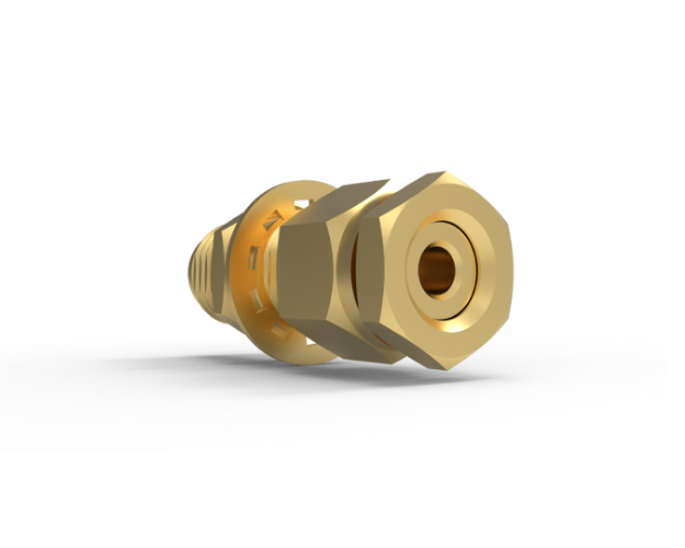 SMK Female Bulkhead Connector to .085 Semi Rigid Cable, 200-2CC