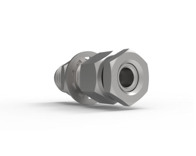 SMK Female Straight Bulkhead for .118 Semi Rigid Cable, Passivated, 200-4CCSF