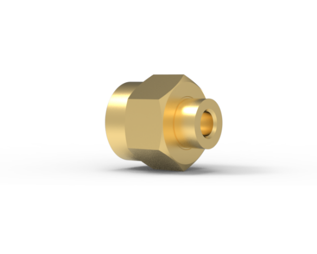SMK Male Retractable Nut Connector for .085 Semi Rigid Cable, 201-2CC