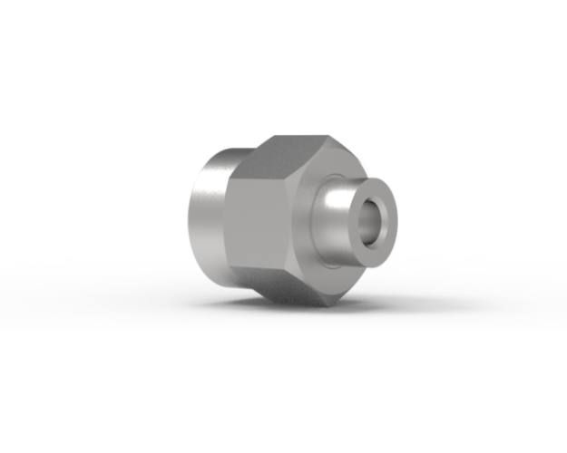 SMK Male Retractable Nut Connector for .085 Semi Rigid Cable, Passivated, 201-2CCSF