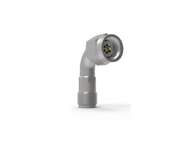 SMK 2.92mm Male to Female Radius Right Angle Adapter, 221CCSF