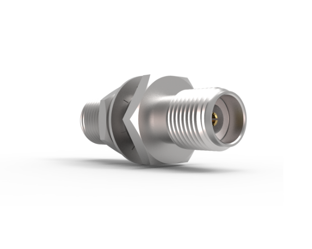 SMK 2.92mm Female to Female Bulkhead Straight Adapter, Passivated, 226CCSF