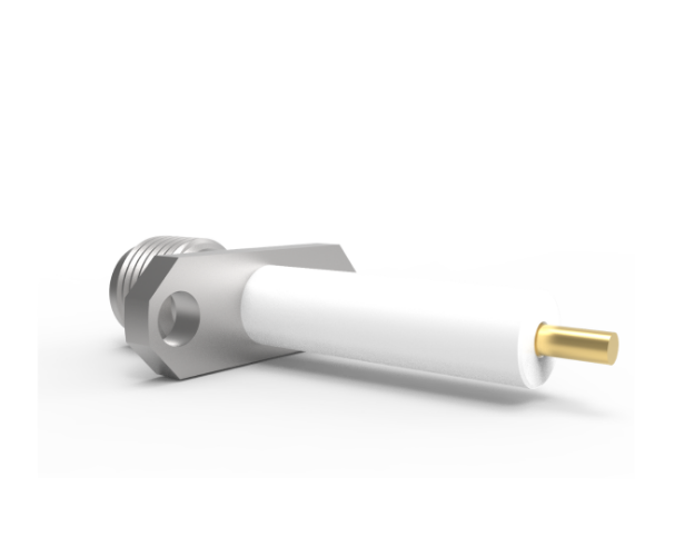 SMA Female Straight 2-Hole Connector, Stub Termination, Passivated, 5032CCSF
