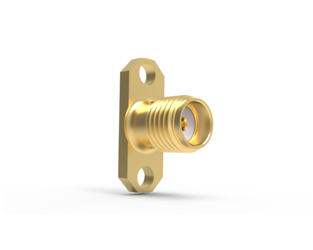 SMA Female 2-Hole to Vertical Connector, Tab Termination, 5251CC