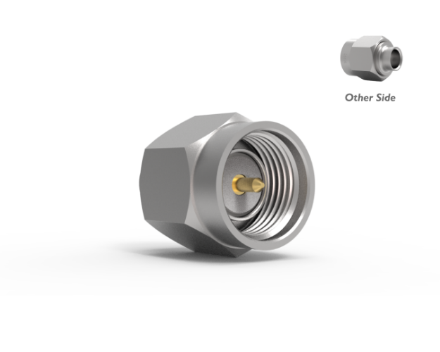 SMA Male Straight Connector to .141 Semi Rigid Cable, 5285-12CCSF