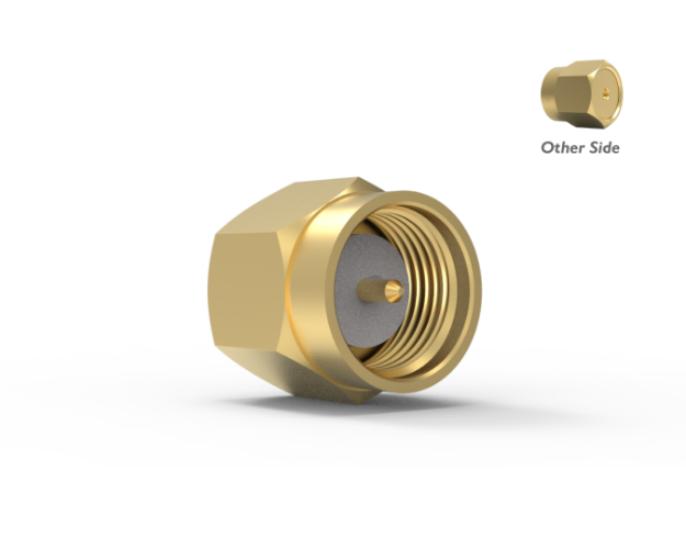 SMA Male Straight Connector to .046 Semi Rigid Cable, 5285-5CC