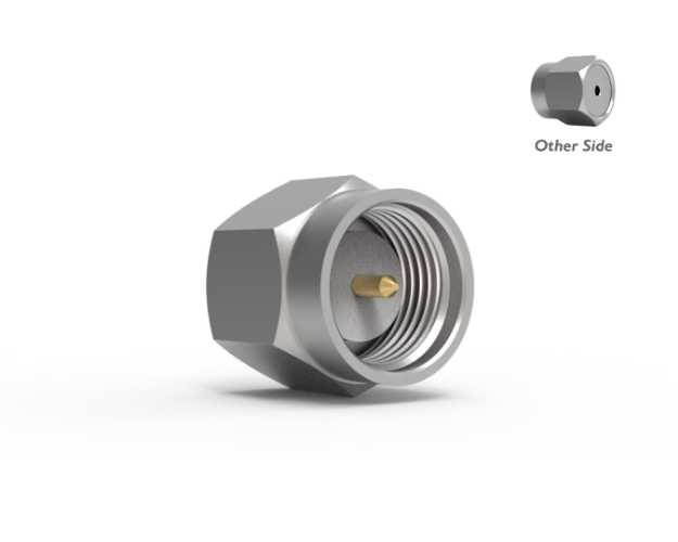 SMA Male Straight Connector for .085 Low Loss Cable, Passivated, 5285-8CCSF