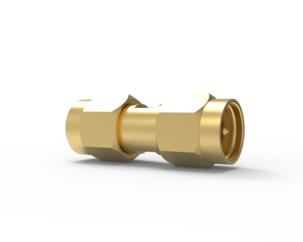 SMA Male to Male Bulkhead Panel Mount Straight Adapter, 5390CC