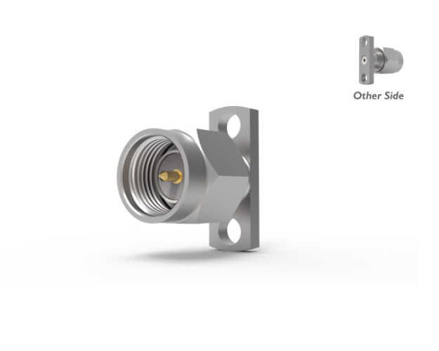 SMA Male Straight 2-Hole Field Replaceable (.015) Connector, 5679-5CCSF