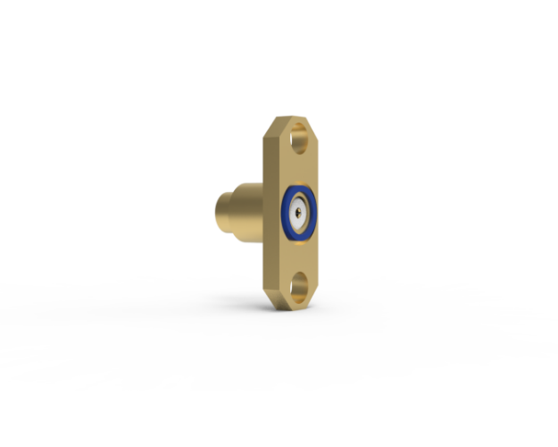 2-Hole .047 Semi Rigid Cable Receptacle Panel Connector, 5792-4CC