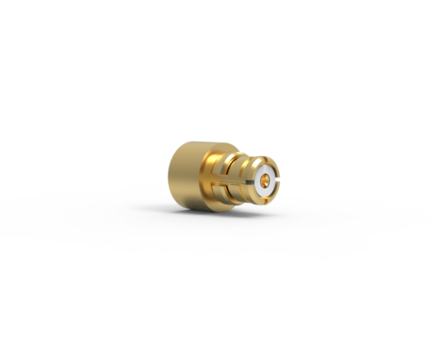 SMPFemale Miter Right Angle Connector for .047 Semi Rigid Cable, P652-1CC