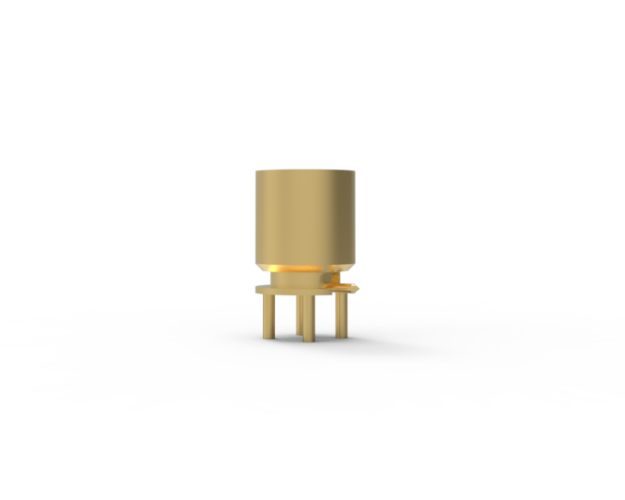 SMP Male Straight PCB Surface Mount Limited Detent Connector, P797-2CC