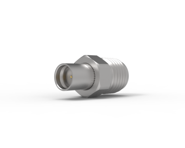 SMP Male Straight to SMA Female Limited Detent Adapter, P910-1CCSF